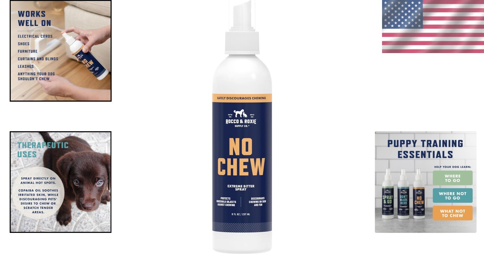Ultimate No Chew Spray for Dogs - Alcohol-Free, Safe for Furniture & Fabrics