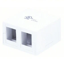 Surface Mount Box 2 port Data and Voice 7089
