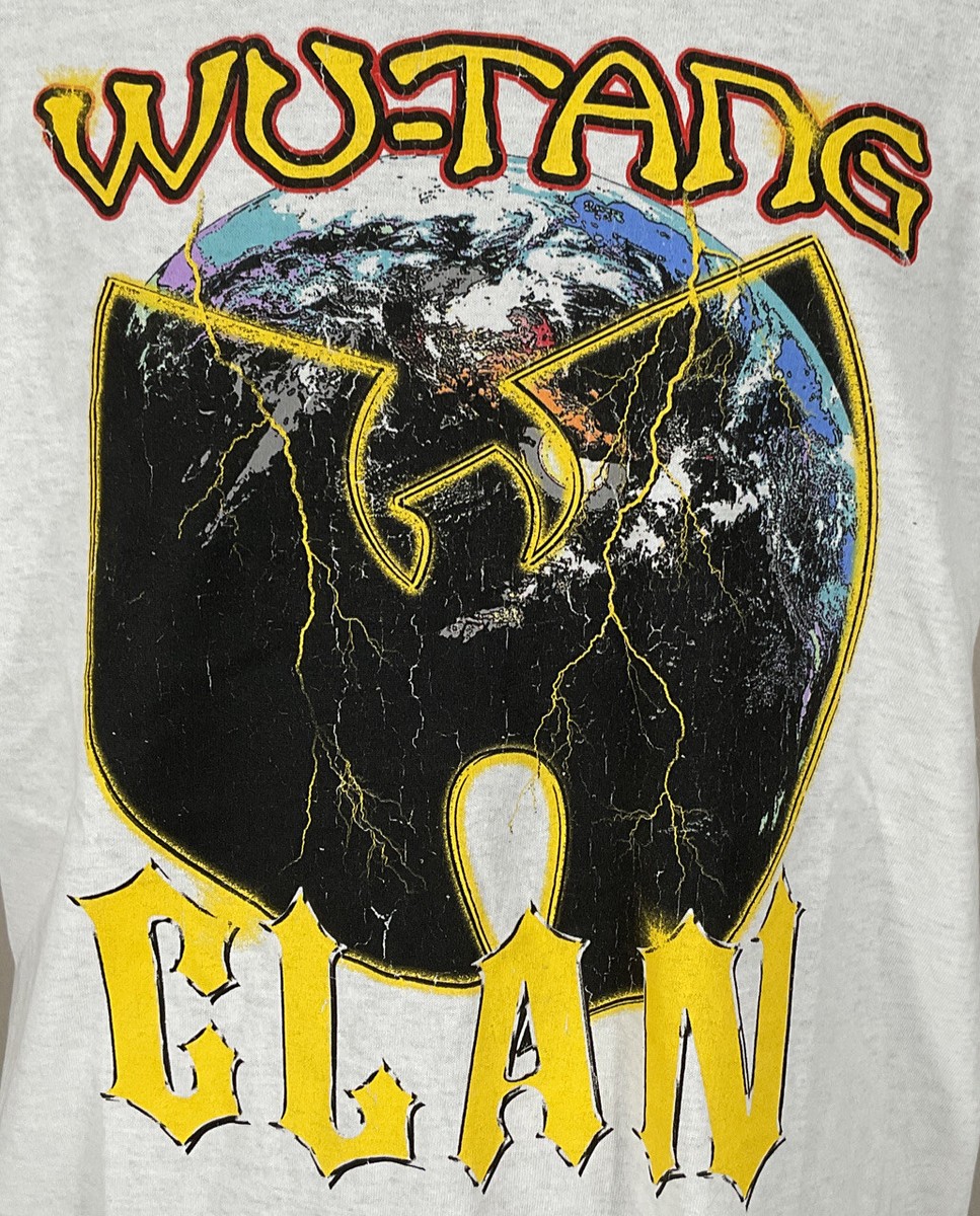 Wu-Tang Clan World Logo Classic Vintage Concert Rap T-shirt Wu-Tang Clan World Logo Classic Vintage Concert Rap T-shirt