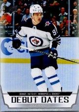 2022-23 Upper Deck Cole Perfetti #DD-14 Hockey Winnipeg Jets Debut Dates Foil SP