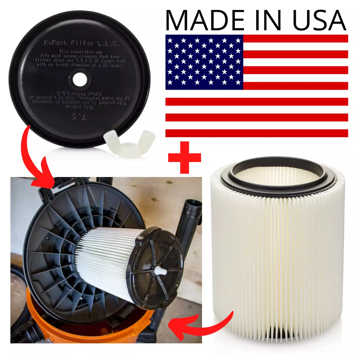 Parts, 12 Gallon Wet/Dry Vac