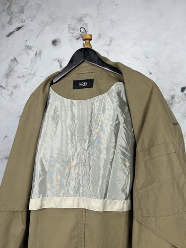 Vintage Hugo Boss Trench Coat Jacket Size M - L 48 - Picture 5 of 8