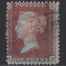 Y5_23 GB QV 1855 1d PLUM PL 16 SGC6(3) AB GU MISS IMPRIMATUR SCOTS LOCAL CANCEL