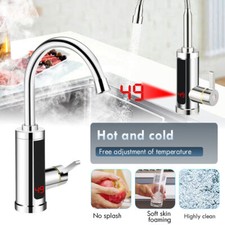 Electric Heating Tap Kitchen Bathroom Fast Instant Hot Water Heater Faucet 3000w