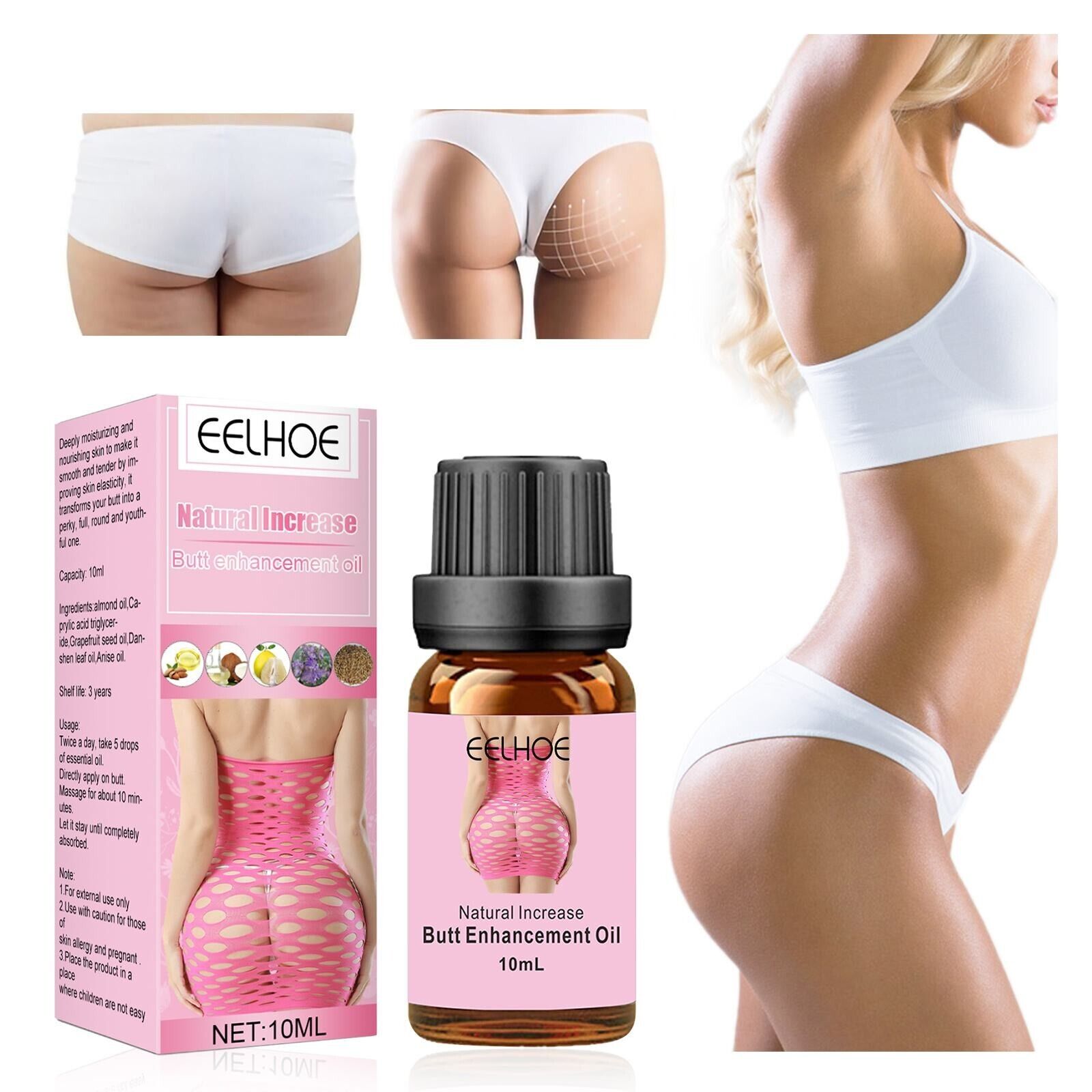 Butt-Lifting Essential Oil, Firming Buttocks Care, Shaping Girth Sleeve for  Sex | eBay