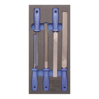 BGS-4030 1/3 Werkstattwageneinlage Feilen-Satz 5-Tlg.