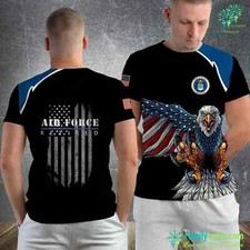 Custom Name Air Force High Top Air Force Retired Air Force Gift 3D T-shirt