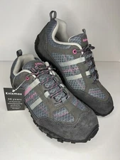 Knixmax Women's Gray Hiking Shoe - Lace Up - Low Top - Comfort - Size 8 - AM033