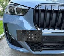 Front Bumper Tow Hook License Plate Tag Mount Bracket For BMW X1 2023-2025 New