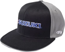 Factory Effex Suzuki Hat L/XL Black/Grey 15-88456