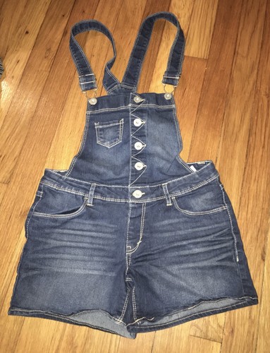 SHORTALL Bib Overall Shorts Denim 