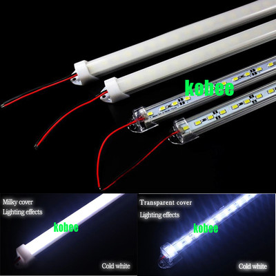 5Pcs  50cm DC12V SMD 5730 LED Rigid LED Strip Bar Light+pc cover LED Bar Light