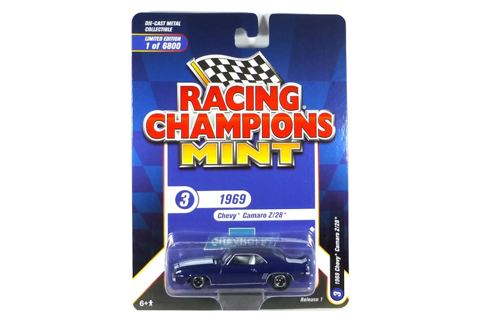 Racing Champions RC013-3 Chevrolet Camaro Z/28 blau metallic - Mint 2022 R1 1:64 - Bild 1 von 1