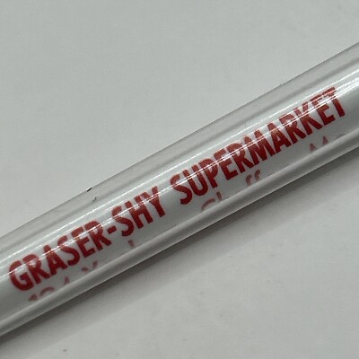 VTG c1960s Ballpoint Pen Graser-Shy Supermarket Chaffee MO