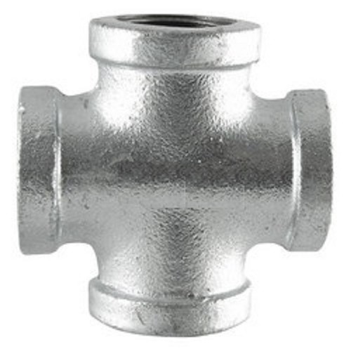 1" GALVANIZED MALLEABLE IRON CROSS 4-way TEE fitting pipe npt