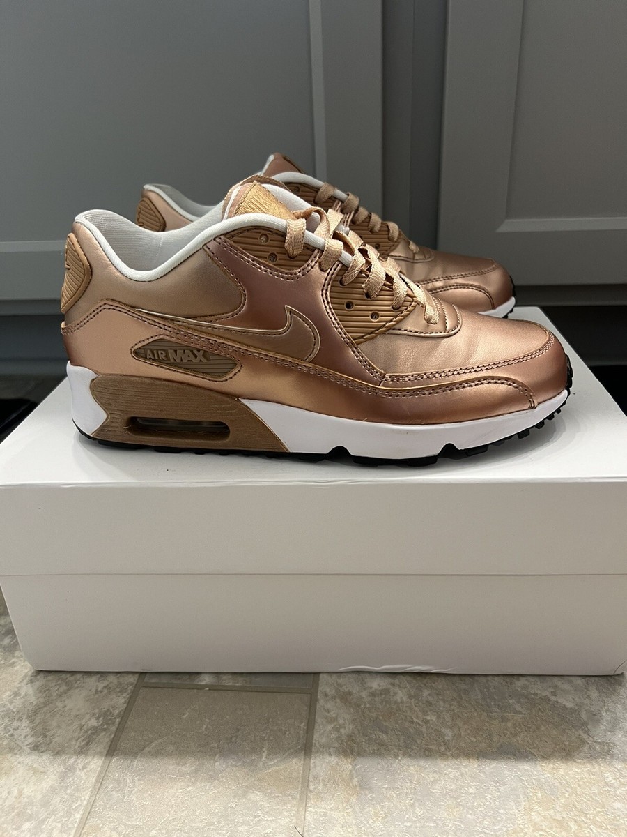 metallic rose gold air max 90