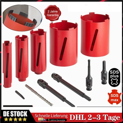 SDS PLUS SDS MAX Diamantbohrkrone Ø 68-163mm M22 Gewinde Kernbohrer Bohrkone 200