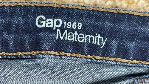 Gap Women's Maternity Jeans Skinny Size 14 Stretch Side Panels (36x30) - Picture 17 of 24