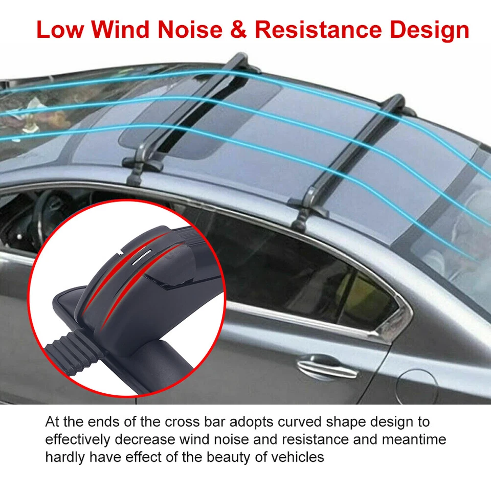 For Toyota Camry XLE 2012-2021 Car Top Roof Rack Cross Bar Luggage Carrier Lock — 第 4/4 张图片