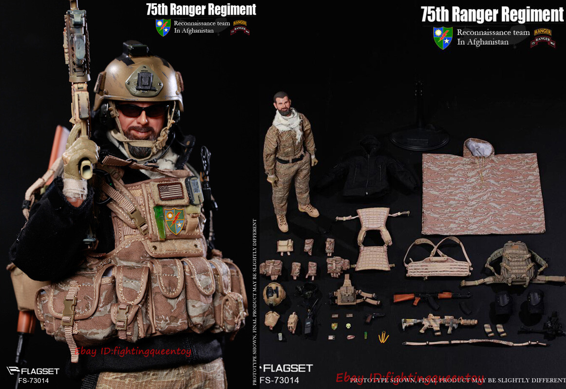 FLAGSET 73014 1/6 75th Ranger Regiment Reconnaissance Team In