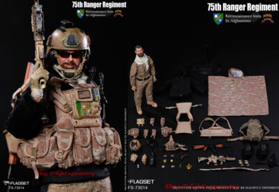 FLAGSET 73014 1/6 75th Ranger Regiment Reconnaissance Team In