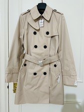 New Coach Trench Coat, Classic Quartz, Size Available,jacket,raincoat