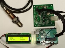Wideband lambda module for arduino, O2, AFR, lambda. Controlduino 01M11V00.