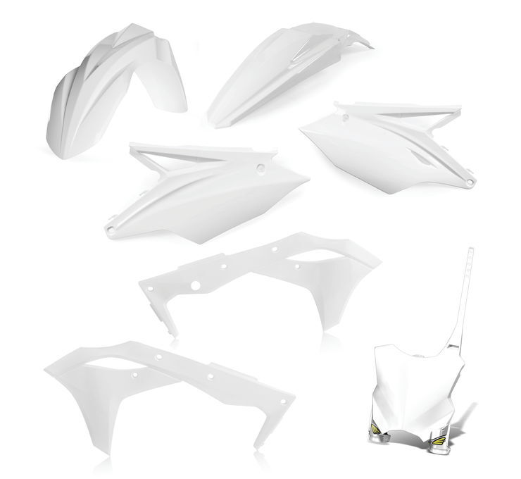 Cycra 5-Piece Replica Kit for Kawasaki White 1CYC-9419-42 | eBay