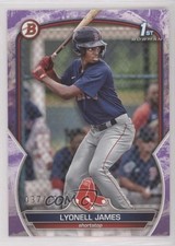 2023 Bowman Prospects Purple Pattern 37/199 Lyonell James #BP-118 04hz