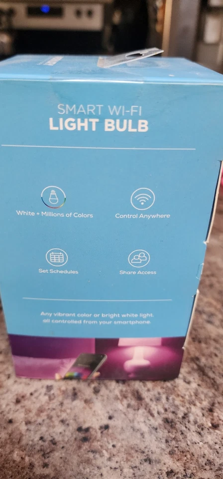 Merkury A21 Smart WIFI 11W LED Bulb Color + White 75 Watt Equivalent 1050 Lumens - Image 2 of 4