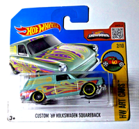 Hot Wheels - Custom '69 Volkswagen Squareback - Hw Art Car 2016 - DHR85
