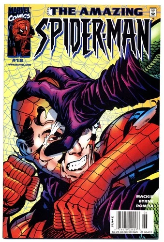 AMAZING SPIDER-MAN (Vol. 2) #18 F/VF, Newsstand Marvel Comics 2000 Stock Image