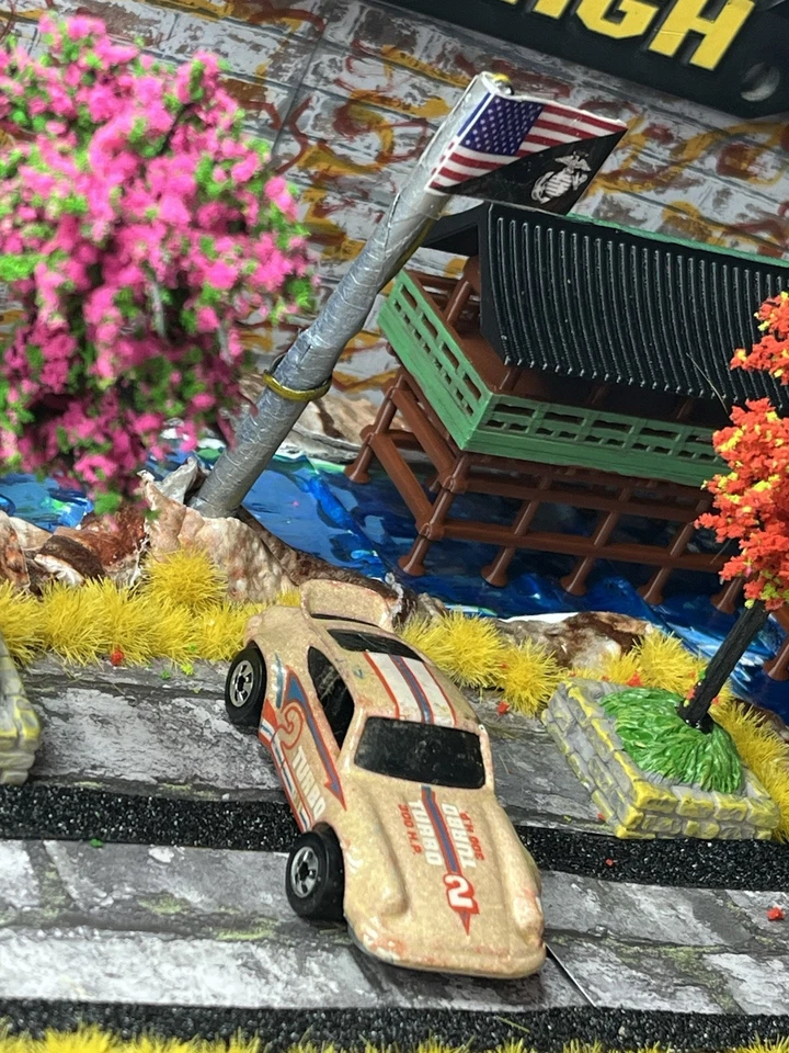 Porsche P-911 1974 Hot Wheels Blackwalls 300 HP turbo melocotón diecast usado excelente estado Foto 4 de 4