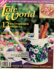 Tole World June 1988 Heirloom Gifts Fantastic Florals Stroke Painting NF