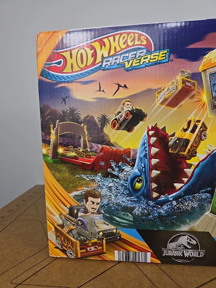 Hot Wheels RacerVerse Blue’s Raptor Rush Jurassic World Juego Owen vs Blue Nuevo en Caja Foto 2 de 4