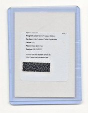 Alex Clemmey 2025 Panini Prospect Edition Holo Prospect Ticket Auto REDEMPTION