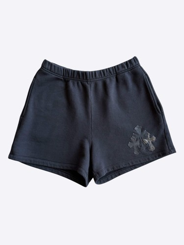 Chrome Hearts, Chrome Hearts Black Triple Cross Patch Women's Shorts