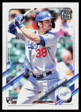 2021 Topps Update DJ Peters #US11 BASEBALL CARD Rookie Los Angeles Dodgers RC. rookie card picture