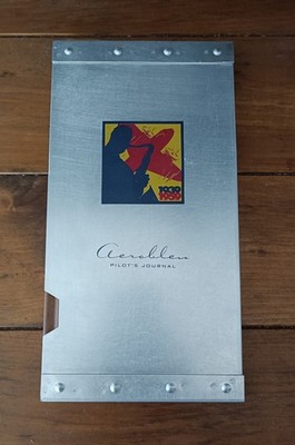 AEROBLEU PILOT' S JOURNAL By Max Morgan 1997 Hardcover in Metal Slipcase