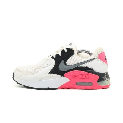 Nike Damen Air Max Excee Sneaker Weiß/Schwarz/Pink Mesh/Leder Low-Top EU 38.5
