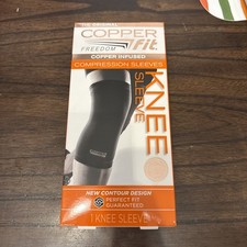 Copper Fit Freedom Copper Infused Compression Knee Sleeve - Size XL - Black