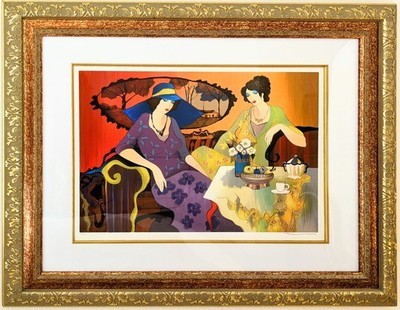 Itzchak Tarkay Signed & Numbered  Beautiful Moments  Framed Serigraph 29X34''  