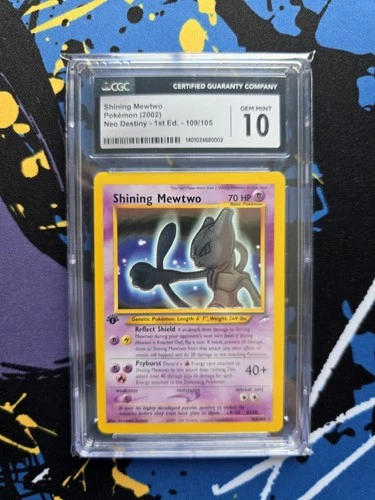 CGC 10 Pokemon Neo Destiny 1st Edition Shining Mewtwo