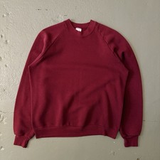 Vintage 1980  s Single Stitch Jerzees Blank Crewneck Sweatshirt - Medium/large