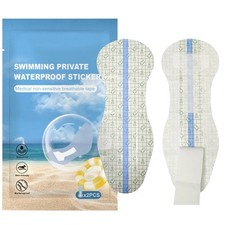 2PCS Swimming Pads Women PU Clear Pantiliners Feminine Care Waterproof Stickers