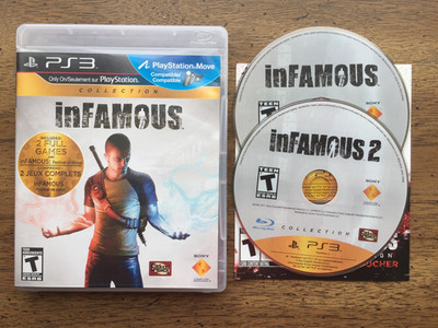INFAMOUS COLLECTION PlayStation 3 PS3 disc, case  and manual