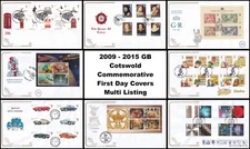 2009-2015 GB Cotswold Commemorative First Day Covers FDC All SHS - Multi Listing