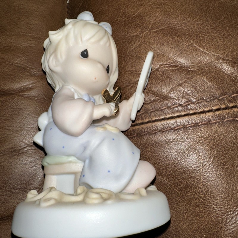 Precious Moments "We All Have Our Bad Hair Days" Figurine Collectible