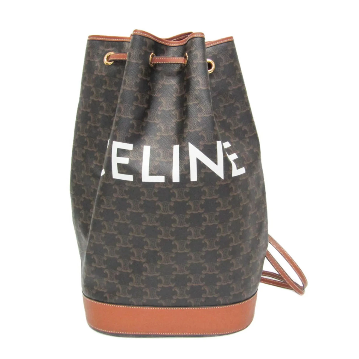 CELINE Drawstring Handbags Bags & Women's Leather Exterior for