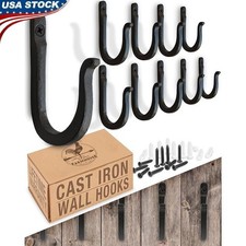 Heavy Duty Wall Mounted Hooks Coats Towels Backpacks Rustic Home Decor New